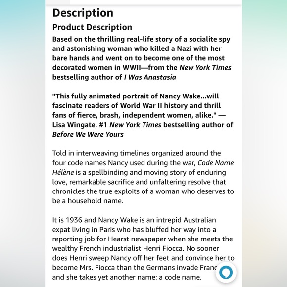 Code name Helene by Ariel Lawhorn GUC paperback historical fiction book - Picture 3 of 5